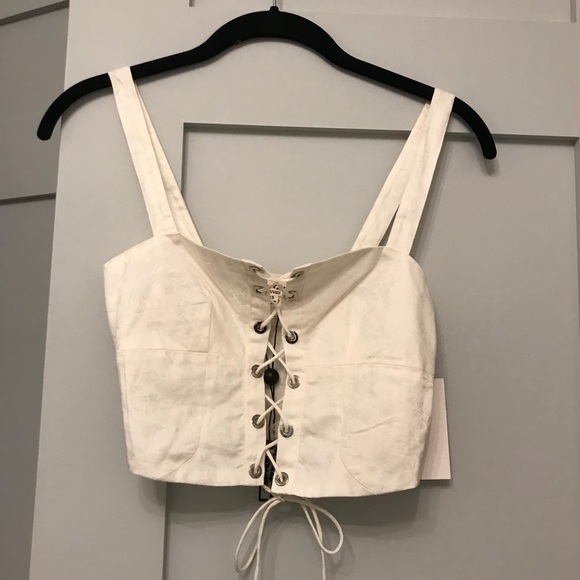 For Love and Lemons Tie Crop Top - Picture 2 of 5